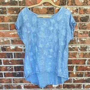 Terzo millennio linen top